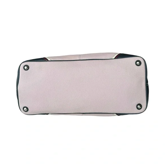 🆕 Coach Laura Spectator Shoulder Bag Satchel Kiss Lock Lavender Leather - Picture 15 of 17